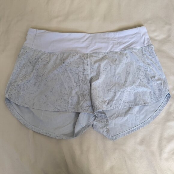 LULULEMON SPEED UP MID RISE LINED SHORT 4" PASTEL SIZE 12 - Picture 4 of 9